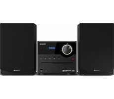 SHARP XL-B517D černá / Mikrosystém / 2.0 / 45W / DAB+ / FM / BT / CD / USB / 3.5mm