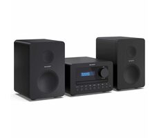 SHARP XL-B520D černá / Mikrosystém / 2.0 / 40W / DAB+ / FM / BT / CD / USB / 3.5mm
