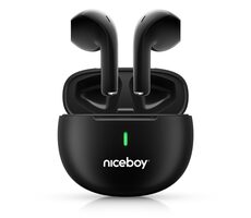 Niceboy Hive Beans POP černá / Bezdrátová sluchátka / mikrofon / Bluetooth 5.3 / IPX4