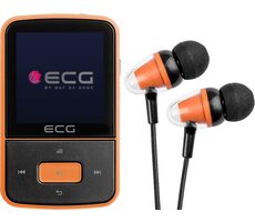 ECG PMP 30 8GB černá & oranžová / MP3 & MP4 přehrávač / 1.5" / 8GB / MicroSD / Radio FM 