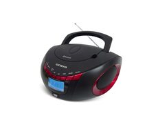 Orava RCD-813 červená / Rádio CD přehrávač / FM / USB / AUX / Bluetooth / 2x2W repro