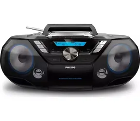 Philips AZB798T/12 černá / Rádio / CD / FM / DAB+ / BT / USB / 3.5mm / 12W repro