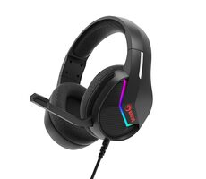 Marvo H8618 černá / Sluchátka / mikrofon / podsvícení / USB-A
