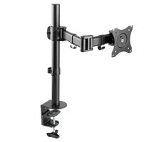 ULTRADESK Skeleton Single černá / Držák pro monitor / až 9kg / 17" až 30" / VESA 75x75 & 100x100