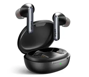 EarFun Air S černá / bezdrátová sluchátka / mikrofon / Bluetooth 5.2 / IPX5 / výdrž až 30 h