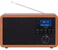 Adler AD 1184 hnědá / Rádio / FM / DAB+ / Bluetooth 5.0 / SD / USB / AUX