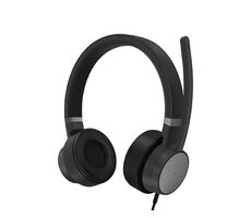 Lenovo Go Wired ANC Headset šedá / Drátová sluchátka / mikrofon / USB-C / ANC / Microsoft Teams