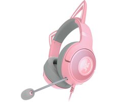Razer Kraken Kitty V2 růžová / Herní sluchátka / mikrofon / USB-A / 2 m