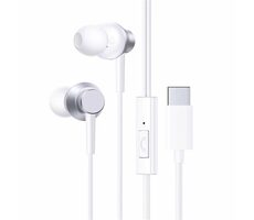 Baseus Encok CZ11 bílá / sluchátka s mikrofonem / ovládácí tlačítko / USB-C kabel