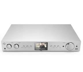 Hama DIT2105SBTX stříbrná / Digitální a internetové rádio / FM / DAB+ / WiFi / BT / USB / 3.5mm / SPDIF / Cinch
