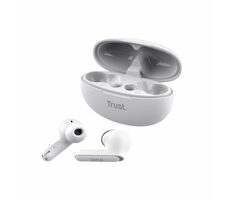 Trust Yavi (špuntová) bílá / Bezdrátová sluchátka / mikrofon / ENC / Bluetooth