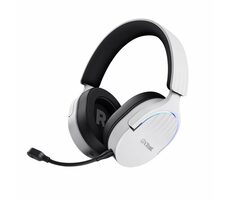 Trust GXT 491W Fayzo bílá / Herní sluchátka / mikrofon / USB-A / 3.5mm jack / Bluetooth