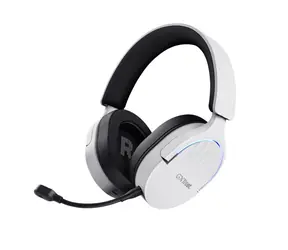 Trust GXT 491W Fayzo bílá / Herní sluchátka / mikrofon / USB-A / 3.5mm jack / Bluetooth