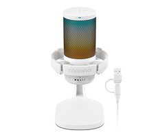 Maono DGM20 bílá / Herní mikrofon / kardioid / USB