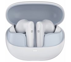 SWISSTEN FOCUS bílá / Bluetooth sluchátka / mikrofon / BT 5.3 / 500 mAh / ANC