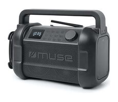 Muse M-928 FB černá / Stavební rádio / 20W / FM / PLL / NFC / Bluetooth / AUX / 1500 mAh / IP64