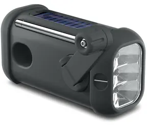 Muse MH-08 MB černá / Rádio s dynamem / svítilna / FM / PLL / AUX / 1800 mAh
