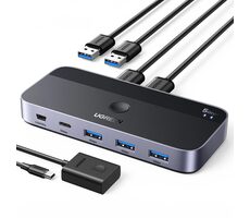 UGREEN CM662 USB 3.0 Switch 2in4 černá 