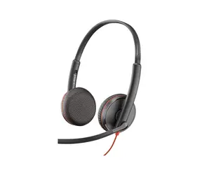 Poly Blackwire 3225 (bulk) černá / Náhlavní souprava / mikrofon / dvě sluchátka / USB-C/A / 3.5mm jack