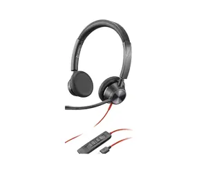 Poly Blackwire 3325 černá / Náhlavní souprava / mikrofon / dvě sluchátka / USB-C/A / 3.5mm jack