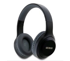 Guess Classic Silver Logo černá / Bezdrátová sluchátka / mikrofon / BT 5.3 / výdrž až 30 hodin
