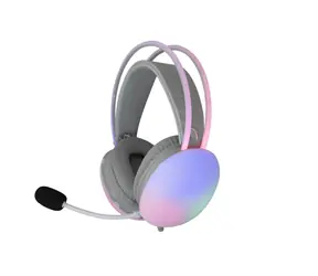 White Shark GH-2342 FIREFLY bílá / Herní Headset / 2.1m / 2 x 3.5mm + USB / RGB / PC & Mac & Xbox & PS4/PS5