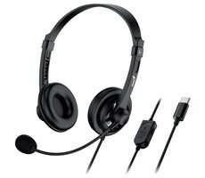 GENIUS headset HS-230U černá / Sluchátka / mikrofon / USB-C 