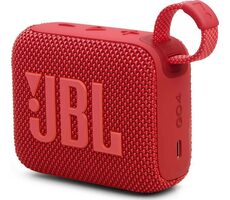 JBL GO 4 červená / Přenosný reproduktor / Bluetooth / IP67 / výdrž 7 hodin