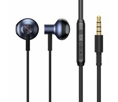 Baseus Encok H19 černá / sluchátka s mikrofonem / ovládácí tlačítko / 3.5mm jack / 1.2 m