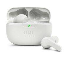 JBL Wave Beam bílá / Bezdrátová sluchátka / mikrofon / BT 5.2 / IPX2
