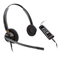 Poly EncorePro 525 černá / Náhlavní souprava / mikrofon / dvě sluchítka / USB-A