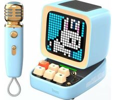 Divoom DitooMic modrá / Přenosný reproduktor / 15W / Bluetooth 5.0 / RGB 