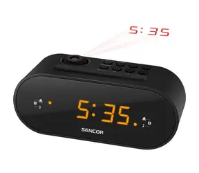 SENCOR SRC 3100 B černá / Radiobudík projekční / PLL FM 
