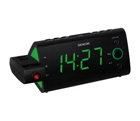 SENCOR SRC 330 GN černá / Radiobudík projekční / PLL FM 