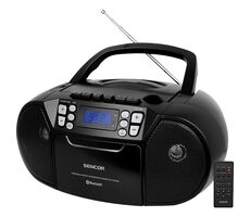 SENCOR SPT 3907 B černá / Radiomagnetofon / FM / CD / MC / BT