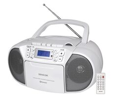 SENCOR SPT 3907 W bílá / Radiomagnetofon / FM / CD / MC / BT