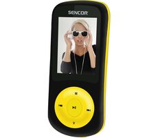 SENCOR SFP 5870BYL černo-žlutá / MP3 & MP4 přehrávač / 1.8" TFT / 8GB / MicroSD