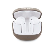 DKNY Satiny Finish TWS hnědá / Bezdrátová Sluchátka / BT 5.3 / 26 h výdrž / USB-C
