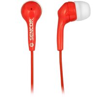 SENCOR SEP 120 červená / Sluchátka do uší / 3.5mm jack / 1.2m 