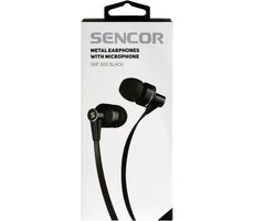SENCOR SEP 300 MIC černá / Sluchátka do uší / mikrofon / 3.5mm jack / 1.2m 