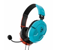 Turtle Beach RECON 50 červeno-modrá / herní sluchátka / 40mm měniče / 3.5 mm jack / mikrofon / ovladač hlasitosti