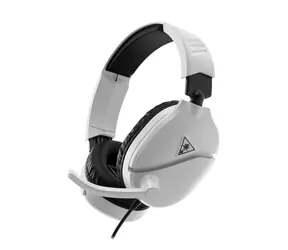 Turtle Beach RECON 70P bílá / herní sluchátka / 40mm měniče / 3.5 mm jack / mikrofon / ovladač hlasitosti
