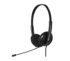 Sandberg PC USB-C Office Headset černá / sluchátka s mikrofonem / USB-C / 2 m