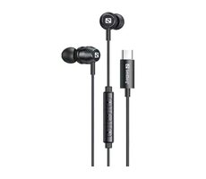 Sandberg In-Earset + Line-Mic černá / Sluchátka s mikrofonem / USB-A/C / 1.2m