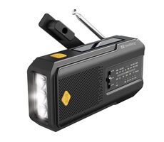 Sandberg Surviovor All-in-1 černá / FM/AM rádio s dalšími funkcemi / 2000mAh 