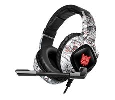 ONIKUMA K19 bílá / Herní sluchátka / mikrofon / 3.5mm jack / RGB