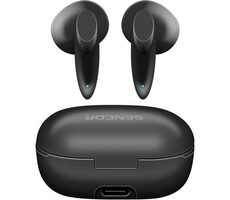 SENCOR SEP 530BT černá / Bezdrátová sluchátka / mikrofon / Bluetooth 5.0 / dobíjecí pouzdro 