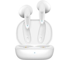SENCOR SEP 530BT bílá / Bezdrátová sluchátka / mikrofon / Bluetooth 5.0 / dobíjecí pouzdro 