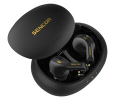 SENCOR SEP 560BT černá / Bezdrátová sluchátka / mikrofon / Bluetooth 5.3 / dobíjecí pouzdro 