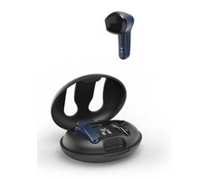 Hama Spirit Unchained modro-černá / Bezdrátová sluchátka s mikrofonem / BT 5.3 / ENC / Qi / USB-C